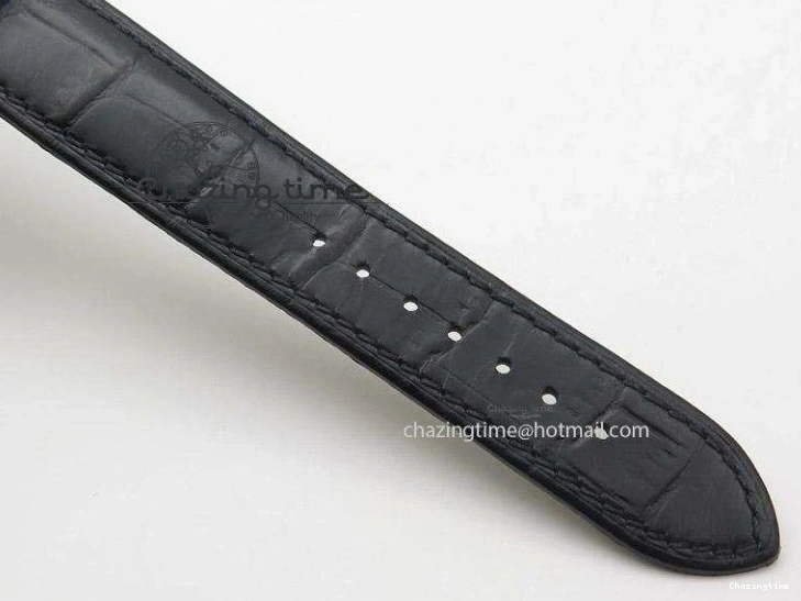 0501 Functional De Ville MK 1:1 Best Edition SS White Dial On Black Leather Strap A 8260